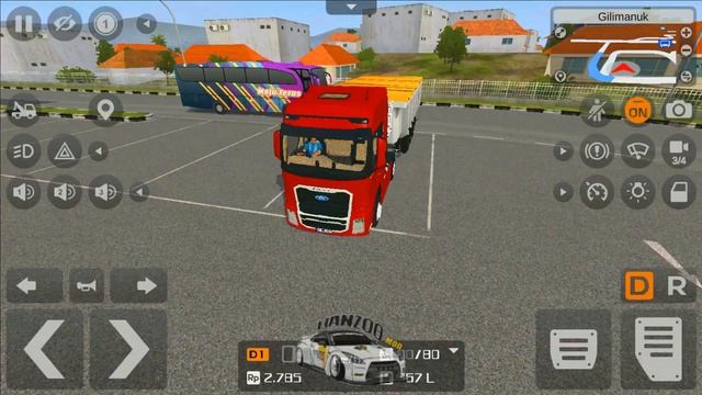 Truk Ford F-Max Trailer - BUSSID || HANZOO MOD смотреть онлайн
