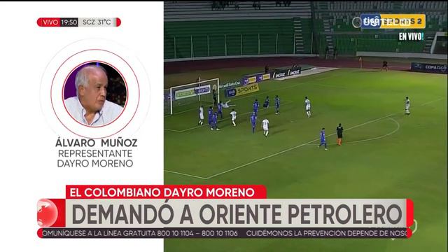 Representante de Dayro Moreno informó que el colombiano demandó a Oriente Petrolero смотреть онлайн