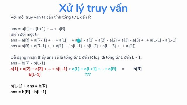 [Bài 16] Mảng cộnng dồn | Prefix Sum смотреть онлайн