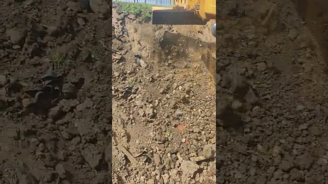 Откос экскаватором. смотреть онлайн