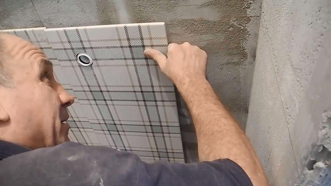 Точная разметка отверстий на плитке,без приборов и замеров смотреть онлайн