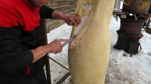 Обработка и разделка домашнего поросёнка