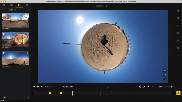 INSTA360 TINY PLANET TUTORIAL смотреть онлайн