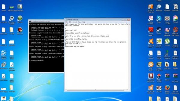 rust legacy (alpha) : how to fix server error failed to connect (connection failed )
