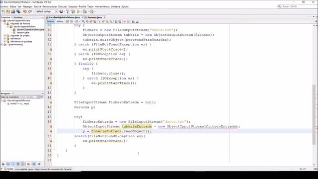 Cómo leer objetos de fichero con ObjectInputStream en Java смотреть онлайн