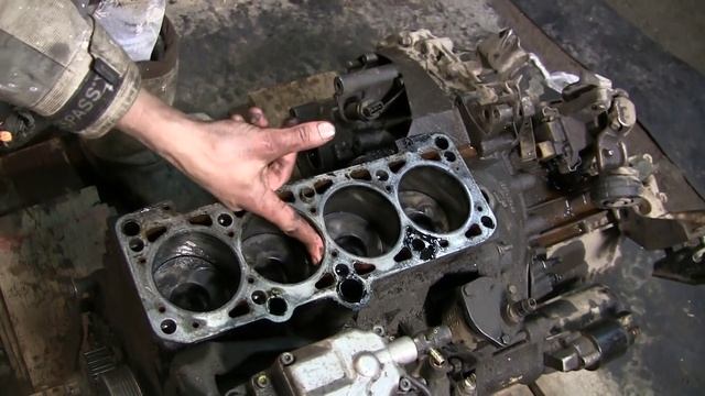 1.9 turbo diesel AFN снимаем головку блока цилиндров часть 5 смотреть онлайн