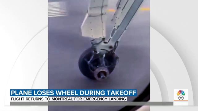 Wheel Falls Off Plane As It Takes Off, Captured On Video | TODAY смотреть онлайн