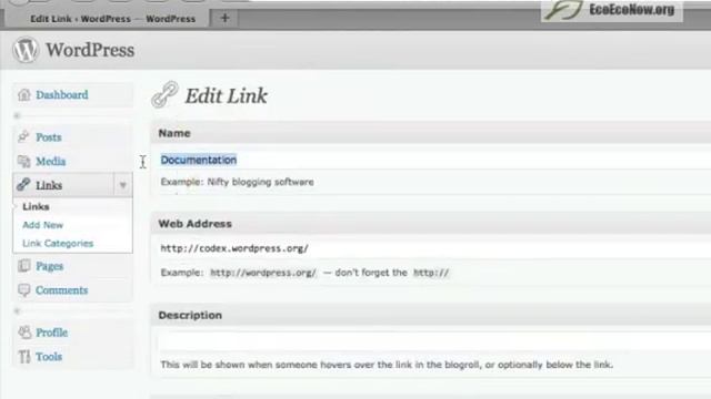 WordPress - How to edit links смотреть онлайн