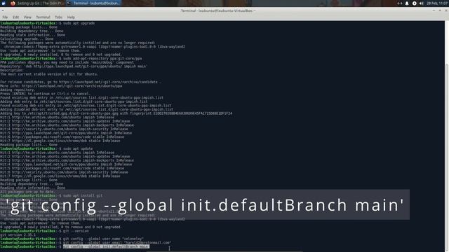 How To Install Git on Ubuntu Linux смотреть онлайн