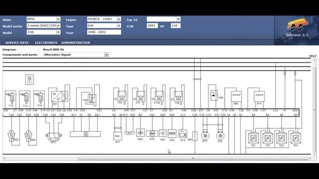 Распиновка эбу bmw 318i e46 M43 смотреть онлайн
