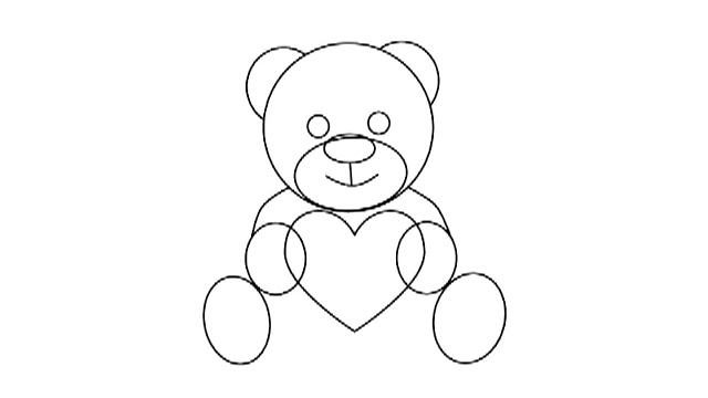 Рисуем плюшевого мишку с сердечком / Drawing Bear With a Heart смотреть онлайн