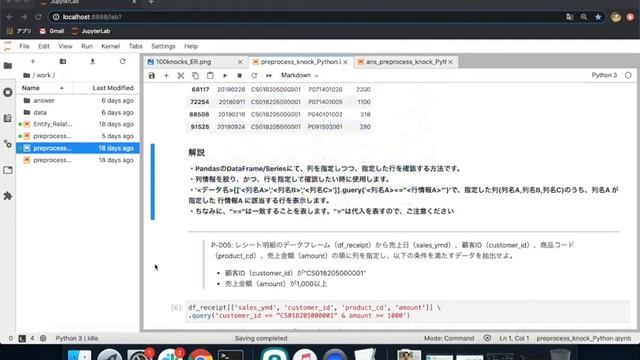 「データサイエンス100本ノック（構造化データ加工編）」Python-005　解説 смотреть онлайн