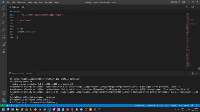 Python PIP смотреть онлайн