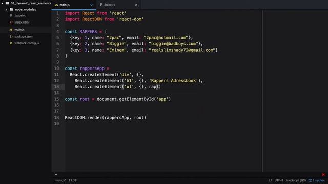 04 - Create React.js elements dynamically with only JavaScript смотреть онлайн
