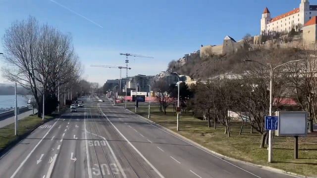 Словакия город Братислава. Пешая прогулка. Slovakia city of Bratislava. Walking tour. смотреть онлайн