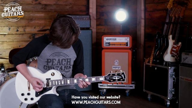 Gibson Custom Les Paul Custom w Ebony Fingerboard Gloss Alpine White CS100996 смотреть онлайн