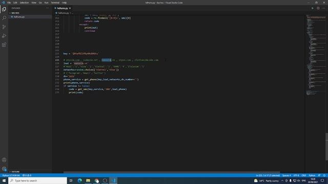 Python Bộ API hoàn thiện của một số website code sim смотреть онлайн