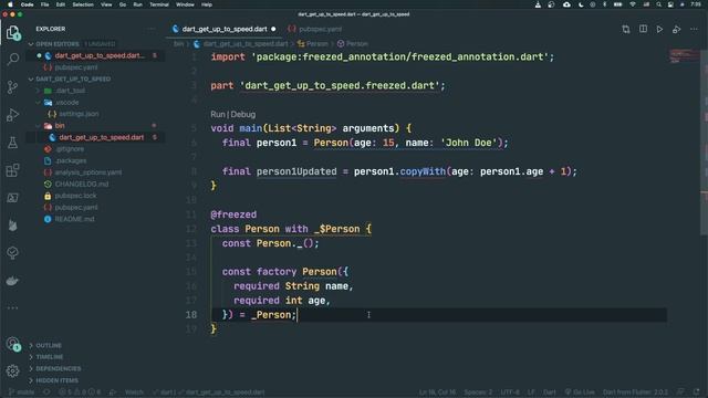 Freezed Data Classes in Dart | Flutter Dart Tutorial #36 смотреть онлайн