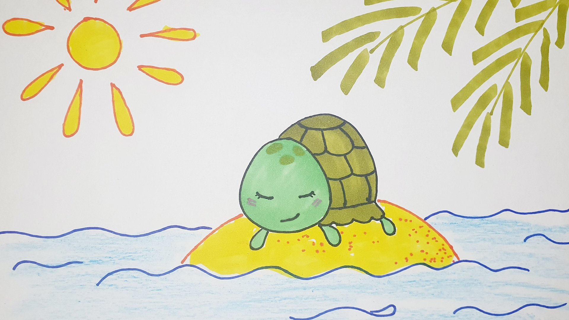 Посмотри как нарисовать Милую черепашку ОЧЕНЬ ПРОСТО ? смотреть онлайн