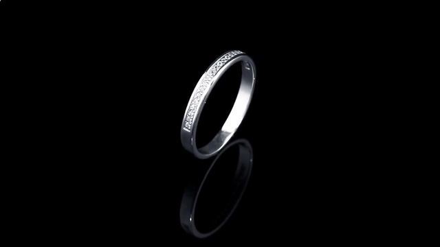 Platinum Lab. Обручальное кольцо из платины с бриллиантами  ПК 031-02