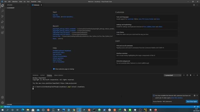 python3, HowToInstallCloudinaryOnVS Code OnWindows10 смотреть онлайн