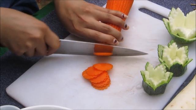 Most Satisfying Rose Vegetable Designs – How to Carve Flowers from Carrot, Radish & Zucchini смотреть онлайн