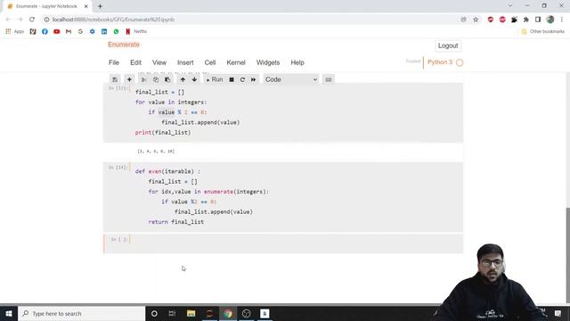 Enumerate in Python | Sohum Gakhar | GeeksforGeeks Python смотреть онлайн