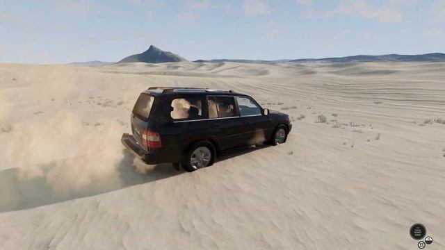 CRAZY JUMPS IN DESERT // TOYOTA LAND CRUISER 100- BeamNG.Drive смотреть онлайн