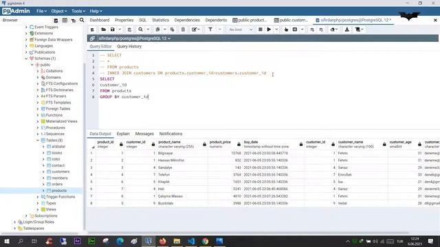 PHP Ders 212 PostgreSQL Left, Right ve Full Join Group By ve Having смотреть онлайн