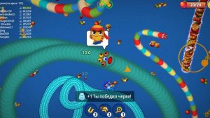 червячная зона. worms zonn  дойти до 1го места #червяки #змейка #wormszone