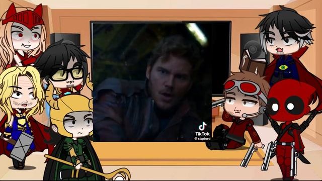 avengers react to Star lord | Guardians of the Galaxy | Gacha club | Marvel MCU смотреть онлайн
