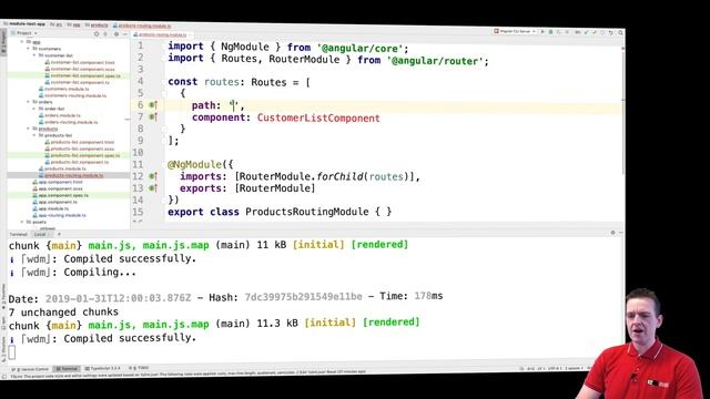 Advanced Web Apps 2019 Angular | S1P9 | Configure the routes смотреть онлайн