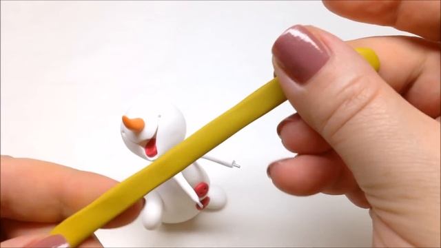 Snowman/ Boneco De Neve - Polymer Clay (Fimo)
