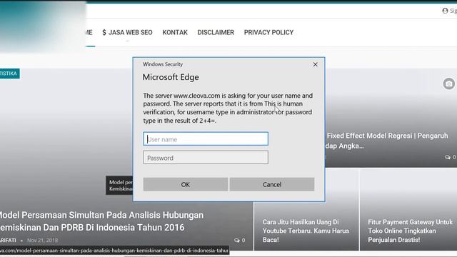 Cara atasi HTTP Authentication | Popup Authentication | Cara atasi form username dan Password смотреть онлайн