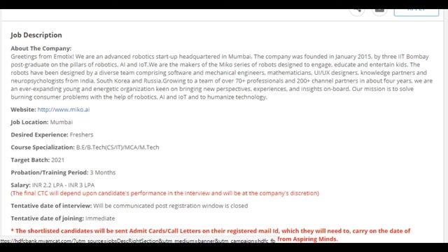 Miko Junior Java Developer off campus 2021 CSE and IT of 2021 passed outs//#Jobs for you смотреть онлайн