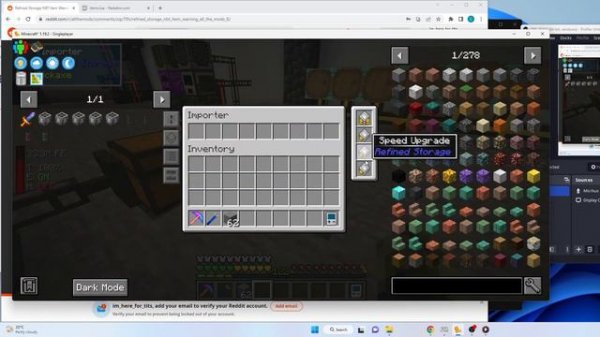 Removing NBT items from a refined storage system