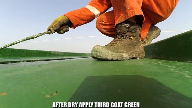 How to Chipping and Painting on Ship at Sea | Tiktik kalawang смотреть онлайн