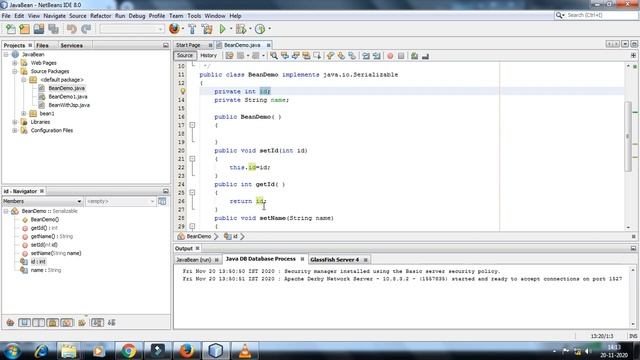 BCA sem-5 | J2EE | Chapter-6 | JavaBeans Simple Example | Omvvim College Morbi смотреть онлайн