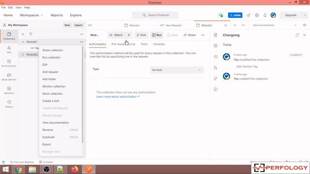 Postman Tutorial 5 | How To Use & Run Collection | Postman version 8.3.0 | API Testing by Perfolog смотреть онлайн