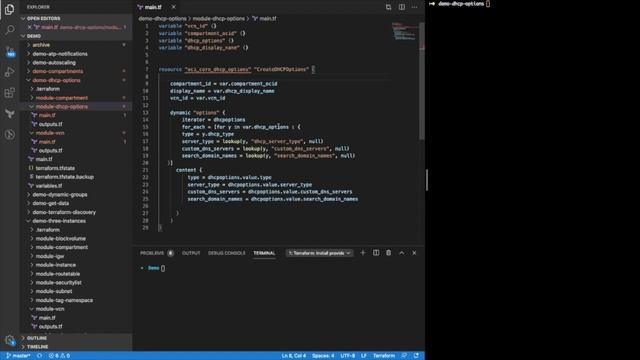 Using Terraform module on Oracle Cloud Infrastructure for DHCP Options смотреть онлайн