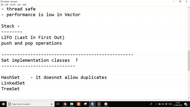 Collection Framework - [Vector, Stack & Set Implementation Classes] - Part 2 By Madhu Vundavalli смотреть онлайн