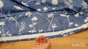 Пошив пододеяльника, обработка входа потайной молнией, часть 2