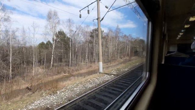 От о.п. Садовая до о.п. Буравщина в ЭД9М-0177 смотреть онлайн