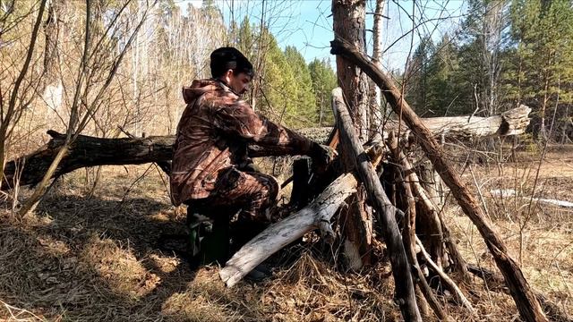 Охота на селезня весной 2023 г. С чучелами и манком. смотреть онлайн