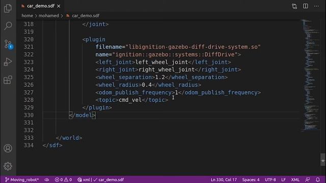 Gazebo tutorials: Moving robot смотреть онлайн