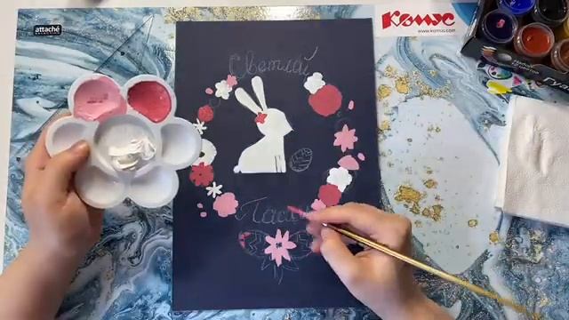 Урок рисования "Пасхальный кролик" смотреть онлайн