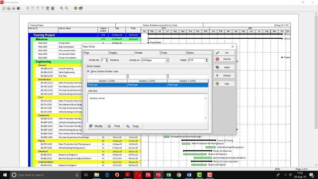 Primavera P6 Training - (Video -16) - Print Preview & Page Set-Up смотреть онлайн