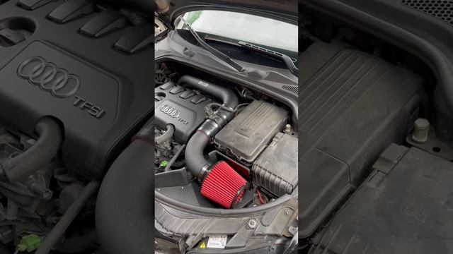 Audi A3 8p 2.0t cts turbo cold air intake before and after смотреть онлайн