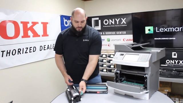 Lexmark X464 | Onyx Imaging | Tulsa Printer Repair | Replace & Reset Photoconductor Kit смотреть онлайн