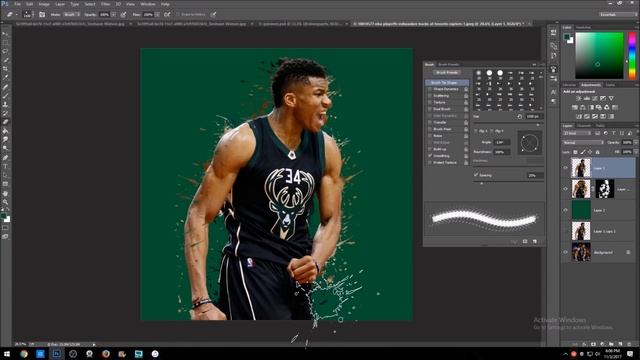 HOW TO MAKE A PAINT SPLATTER DESIGN!! (VERY EASY) [FREE BRUSHES]